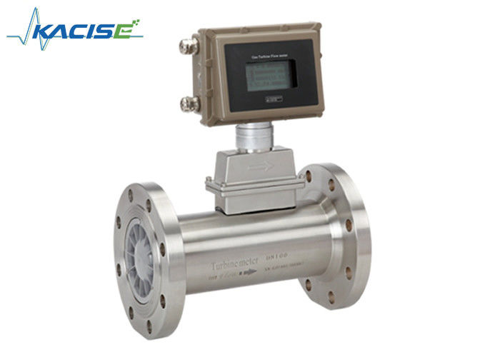 High Precision LPG Flow Meter / Turbine Type Flow Meter Compact Structure Supports 4-20mA output