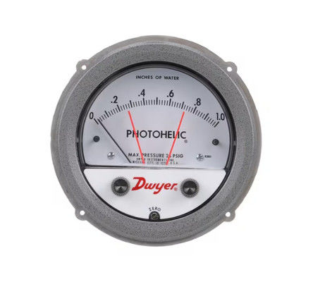 Dwyer A3000-250PA Pressure Switch/Gauge with 0-250 Pa Range, 3-in-1 Functional Design, and Compact Form Factor