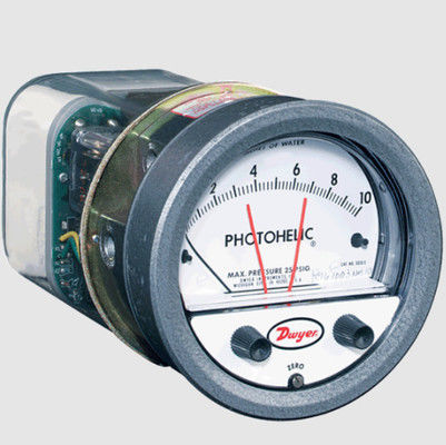 Dwyer A3000-250PA Pressure Switch/Gauge with 0-250 Pa Range, 3-in-1 Functional Design, and Compact Form Factor