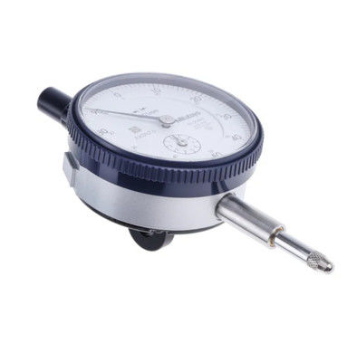 Mitutoyo Dial Gauge with 10 mm Range 0.01 mm Graduation for Precision Dimensional Measurement and Environmental Resistance