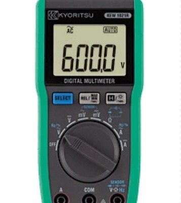 Kyoritsu 1021R Digital Multimeter with Open-loop Voltage < 3.0V and R03 (1.5V) × 2 Power Source for Auto Range Measurement