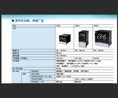 1 250 V AC Control Output and 250 V AC Relay Output Fuji Module Type Temperature Controller PXF Model for Industrial