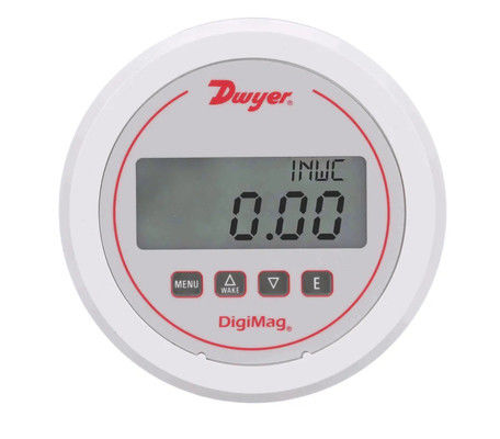 Dwyer DM-1000 DigiMag Digital Differential Pressure Gauge with ±1% Accuracy, Stainless Steel Material, and 1/8 NPT Connection