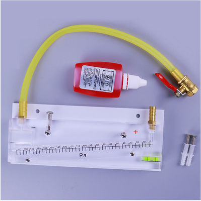 KMC-DP-200 Red Oil Micro Pressure Gauge for Civil Air Defense & Fire Protection