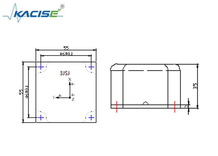 Triaxial Acceleration Sensor with ±10 g Range RS422 Output and Wide Temperature Range for Automotive Applications