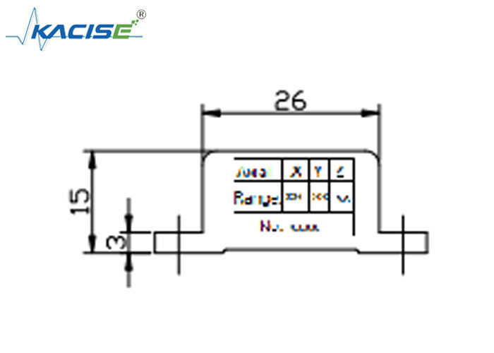 K-3JSJ-300 Small Size Triaxial Accelerometer Sensor Module With High Frequency 0.5~4.5V Analog voltage output