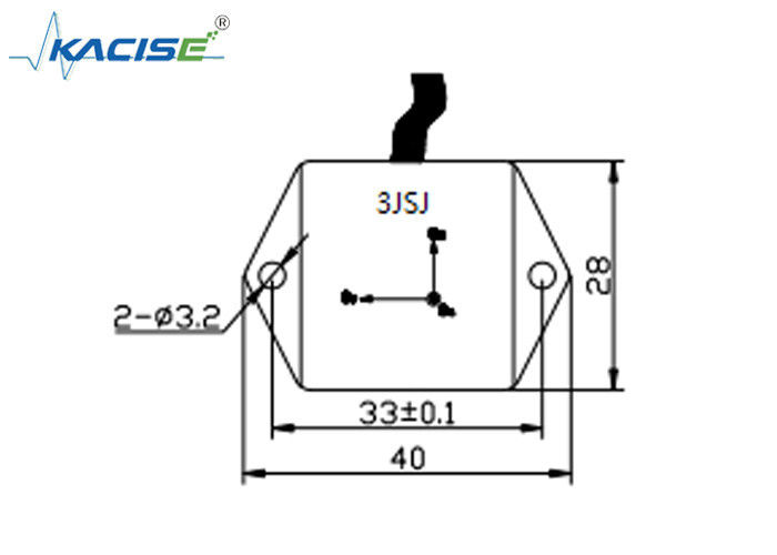 K-3JSJ-300 Small Size Triaxial Accelerometer Sensor Module With High Frequency 0.5~4.5V Analog voltage output