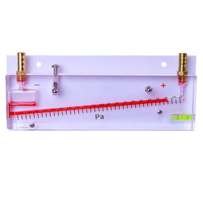 Inclined Tube Manometer Negative Pressure Gauge with 0-200 Pa Range ±0.5% Accuracy for Fire Engineering