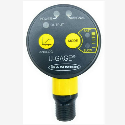Banner T30UX Series Ultrasonic Sensor with Temperature Compensation 4-20mA Analog Output and IP67 Rating for Industrial Proximity Detection