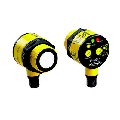 Banner T30UX Series Ultrasonic Sensor with Temperature Compensation 4-20mA Analog Output and IP67 Rating for Industrial Proximity Detection