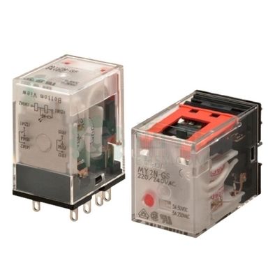 Omron MY2-GS General-Purpose Relay with 24VDC Operation, 662 Ω Coil Resistance, and DPDT Contact Form