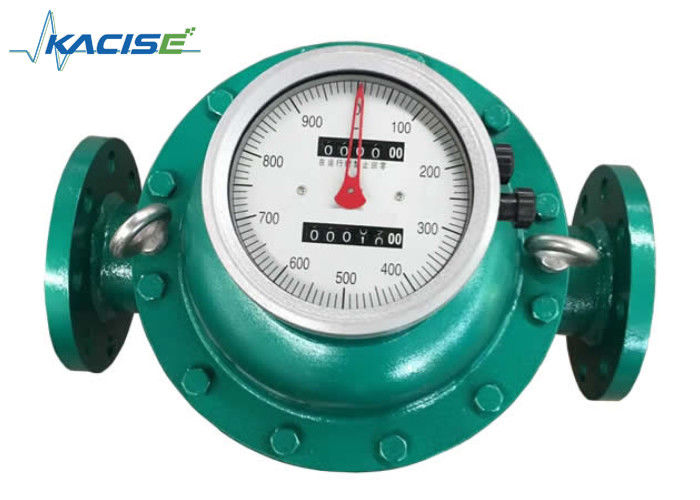 Oval Gear Turbine Flow Meter DN10 - DN200mm For High Viscosity Bitumen / Crude Oil