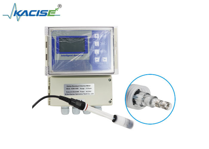 KSM-150B Wall Mounted Residual Chlorine Meter with Non-Membrane Sensor and 4-20mA Output
