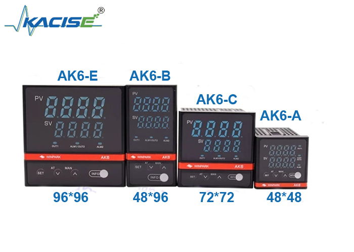 YAK6 Series Temperature Controller with Non-volatile Memory, ±0.5%FS Accuracy, and 48×48 Panel Size