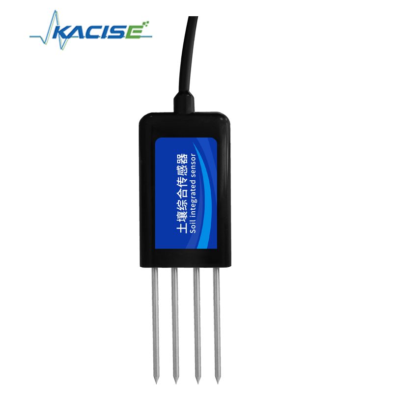 KQS-SM Soil Comprehensive Sensor with 304 Stainless Steel Probe for 8 Soil Parameters and IP68 Waterproof Design