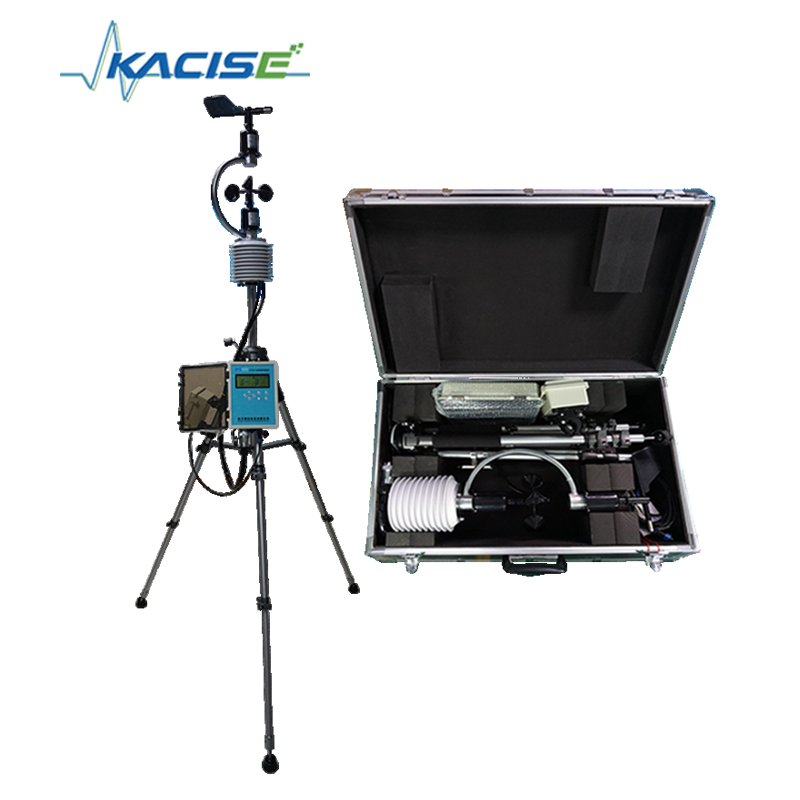 KQZ-BX Portable Weather Station with Fully Waterproof Design, Built-in Battery, and Foldable/Telescopic Structure