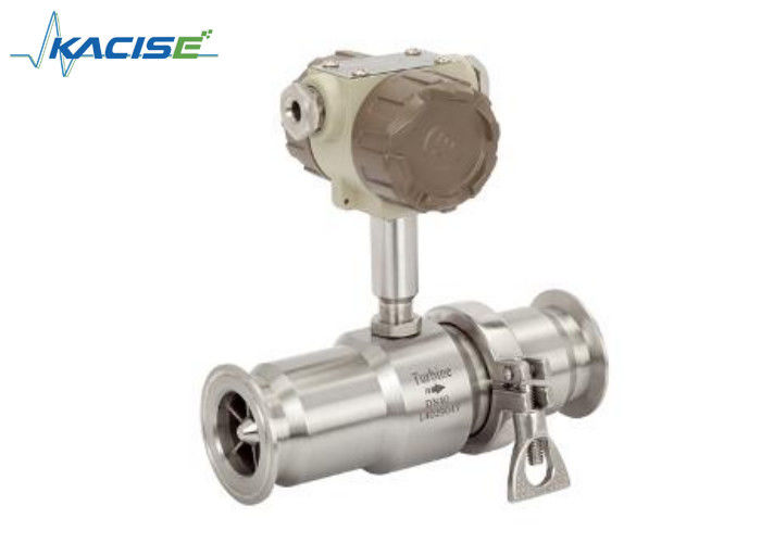 1/8'' - 2'' Turbine Flowmeters Measurement Of Small Flow Liquid Straight Tube Flow Meter For Vegetable Oil