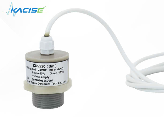 IP68 Chemical Resistance Fluid Level Meter Ultrasonic Whole Body PVDF Anti Corrosion